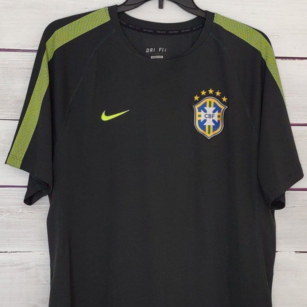 Nike 2014 Brazil CBF Dri-fit Authentic Training Shirt
